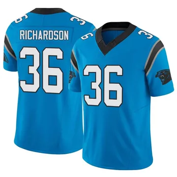 Youth Nike Carolina Panthers Demani Richardson Blue Vapor F.U.S.E. Jersey - Limited