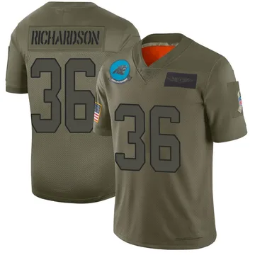 Youth Nike Carolina Panthers Demani Richardson Camo 2019 Salute to Service Jersey - Limited