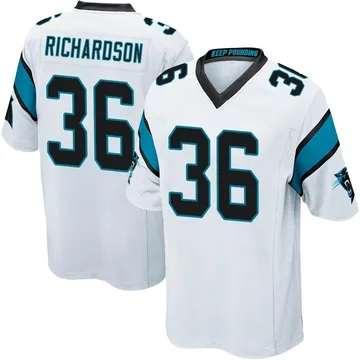Youth Nike Carolina Panthers Demani Richardson White Jersey - Game