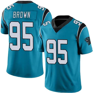 Youth Nike Carolina Panthers Derrick Brown Blue Alternate Vapor Untouchable Jersey - Limited
