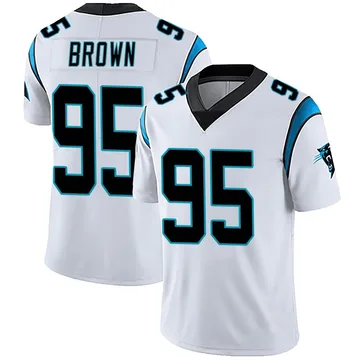 Youth Nike Carolina Panthers Derrick Brown White Vapor Untouchable Jersey - Limited