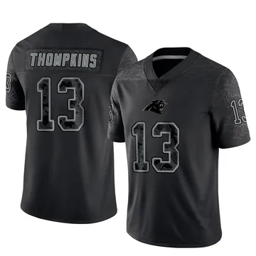 Youth Nike Carolina Panthers Deven Thompkins Black Reflective Jersey - Limited