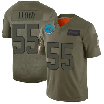Youth Nike Carolina Panthers Devin Lloyd Camo 2019 Salute to Service Jersey - Limited