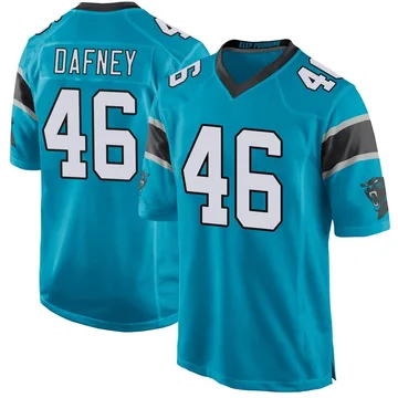Youth Nike Carolina Panthers Dominique Dafney Blue Alternate Jersey - Game