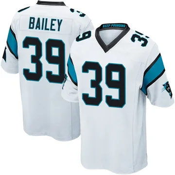 Youth Nike Carolina Panthers Emani Bailey White Jersey - Game