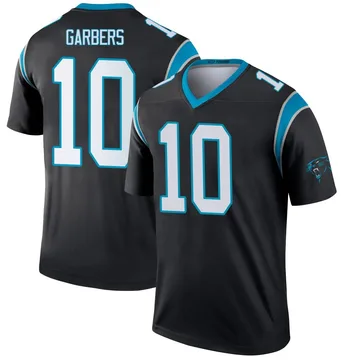 Youth Nike Carolina Panthers Ethan Garbers Black Jersey - Legend