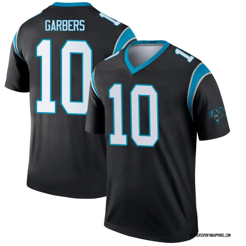 Youth Nike Carolina Panthers Ethan Garbers Black Jersey - Legend