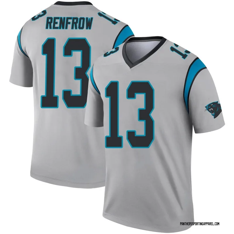 Youth Nike Carolina Panthers Hunter Renfrow Inverted Silver Jersey - Legend