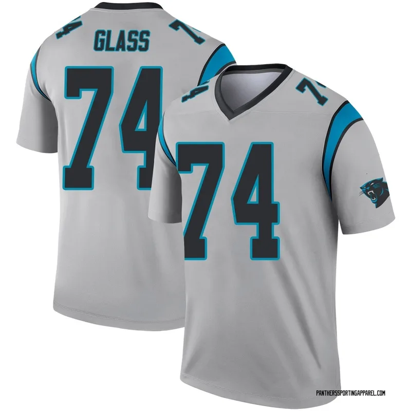 Youth Nike Carolina Panthers Isaia Glass Inverted Silver Jersey - Legend