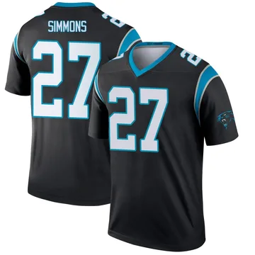 Youth Nike Carolina Panthers Isaiah Simmons Black Jersey - Legend