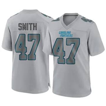 Youth Nike Carolina Panthers Isaiah Smith Gray Atmosphere Fashion Jersey - Game