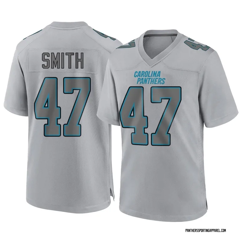Youth Nike Carolina Panthers Isaiah Smith Gray Atmosphere Fashion Jersey - Game