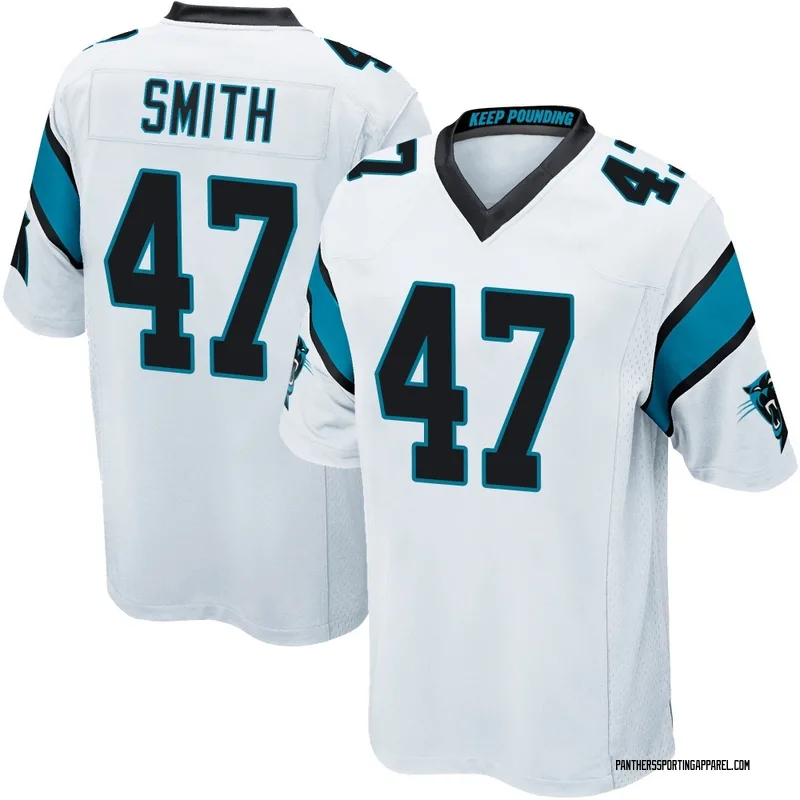 Youth Nike Carolina Panthers Isaiah Smith White Jersey - Game