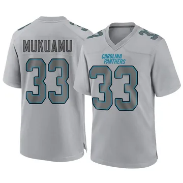 Youth Nike Carolina Panthers Israel Mukuamu Gray Atmosphere Fashion Jersey - Game