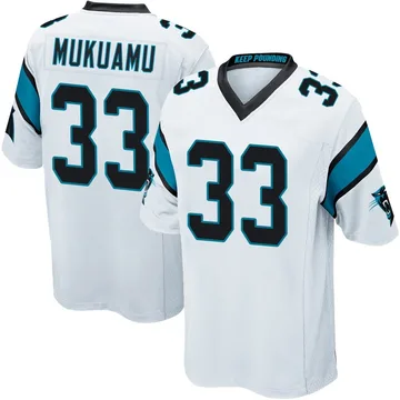 Youth Nike Carolina Panthers Israel Mukuamu White Jersey - Game