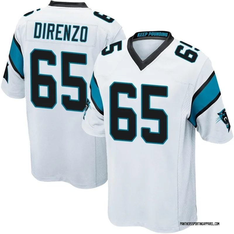Youth Nike Carolina Panthers J.D. DiRenzo White Jersey - Game