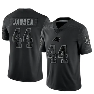 Youth Nike Carolina Panthers JJ Jansen Black Reflective Jersey - Limited