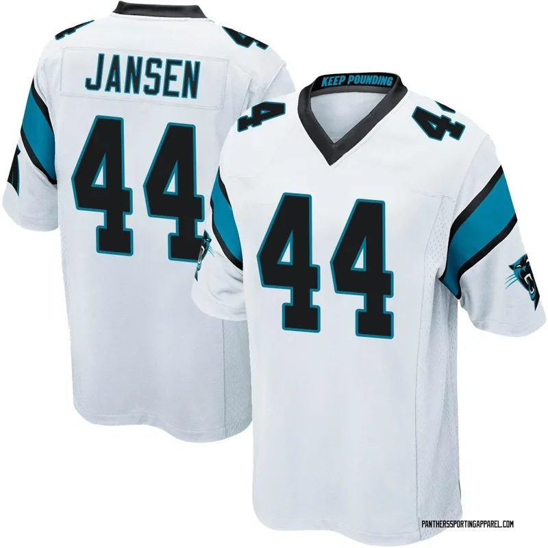 Youth Nike Carolina Panthers JJ Jansen White Jersey - Game