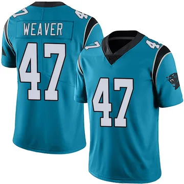 Youth Nike Carolina Panthers J.J. Weaver Blue Alternate Vapor Untouchable Jersey - Limited