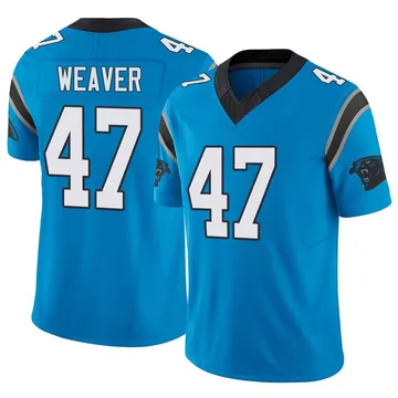 Youth Nike Carolina Panthers J.J. Weaver Blue Vapor F.U.S.E. Jersey - Limited