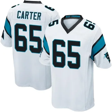 Youth Nike Carolina Panthers Ja'Tyre Carter White Jersey - Game