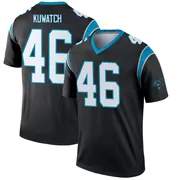 Youth Nike Carolina Panthers Jackson Kuwatch Black Jersey - Legend