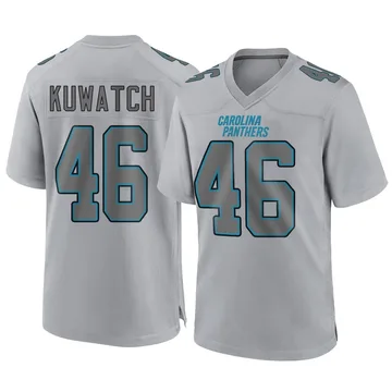Youth Nike Carolina Panthers Jackson Kuwatch Gray Atmosphere Fashion Jersey - Game