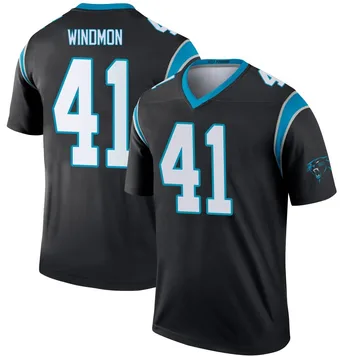 Youth Nike Carolina Panthers Jacoby Windmon Black Jersey - Legend
