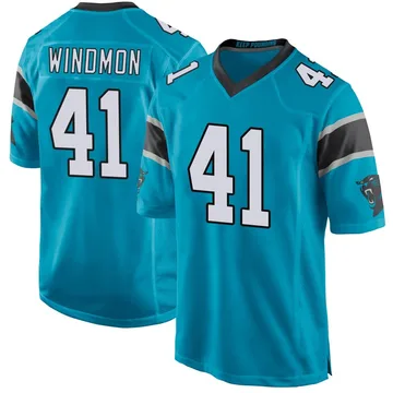 Youth Nike Carolina Panthers Jacoby Windmon Blue Alternate Jersey - Game