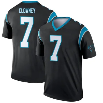 Youth Nike Carolina Panthers Jadeveon Clowney Black Jersey - Legend