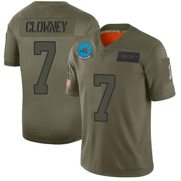 Youth Nike Carolina Panthers Jadeveon Clowney Camo 2019 Salute to Service Jersey - Limited