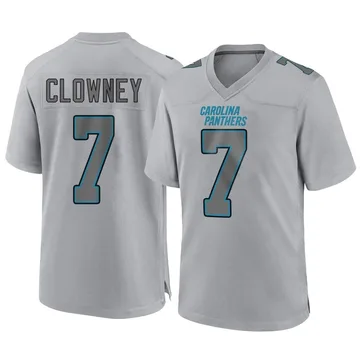Youth Nike Carolina Panthers Jadeveon Clowney Gray Atmosphere Fashion Jersey - Game
