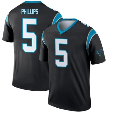 Youth Nike Carolina Panthers Jaelan Phillips Black Jersey - Legend