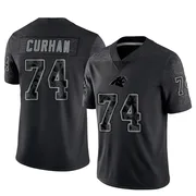 Youth Nike Carolina Panthers Jake Curhan Black Reflective Jersey - Limited