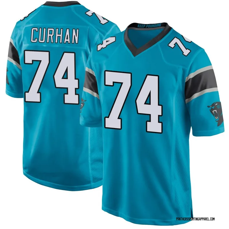 Youth Nike Carolina Panthers Jake Curhan Blue Alternate Jersey - Game