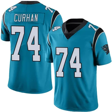 Youth Nike Carolina Panthers Jake Curhan Blue Alternate Vapor Untouchable Jersey - Limited