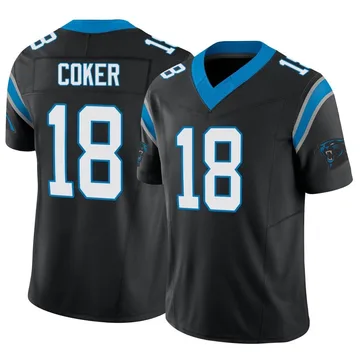 Youth Nike Carolina Panthers Jalen Coker Black Vapor F.U.S.E. Jersey - Limited
