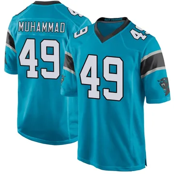Youth Nike Carolina Panthers Jamil Muhammad Blue Alternate Jersey - Game