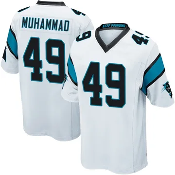 Youth Nike Carolina Panthers Jamil Muhammad White Jersey - Game