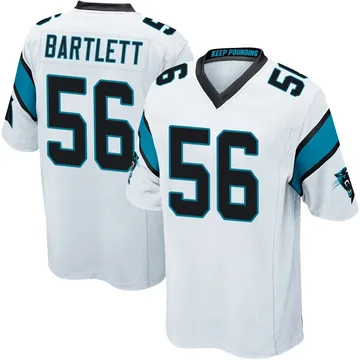 Youth Nike Carolina Panthers Jared Bartlett White Jersey - Game