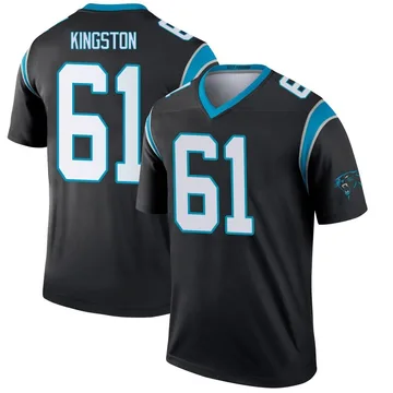 Youth Nike Carolina Panthers Jarrett Kingston Black Jersey - Legend