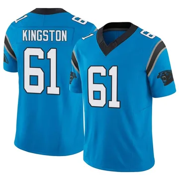 Youth Nike Carolina Panthers Jarrett Kingston Blue Vapor F.U.S.E. Jersey - Limited