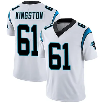 Youth Nike Carolina Panthers Jarrett Kingston White Vapor Untouchable Jersey - Limited
