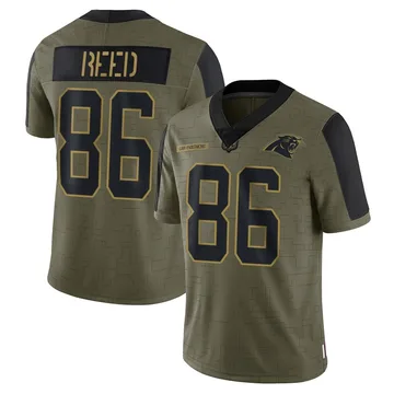 Youth Nike Carolina Panthers Ja'seem Reed Olive 2021 Salute To Service Jersey - Limited
