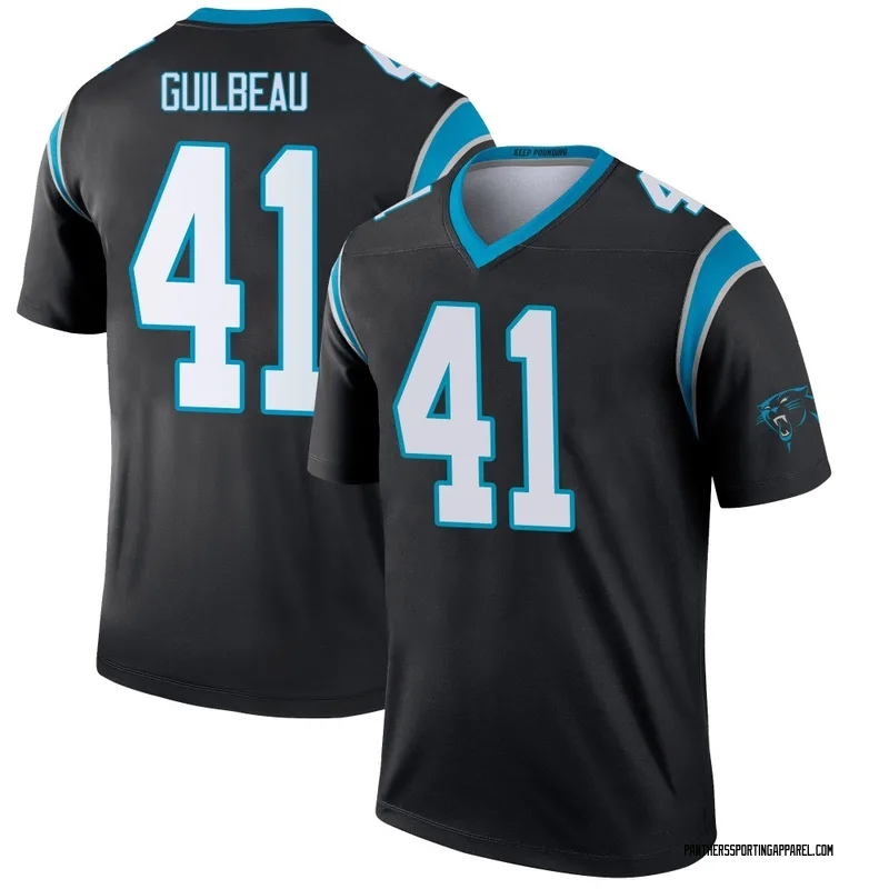 Youth Nike Carolina Panthers Jaylon Guilbeau Black Jersey - Legend