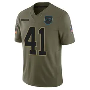 Youth Nike Carolina Panthers Jaylon Guilbeau Olive 2025 Salute to Service Jersey - Limited