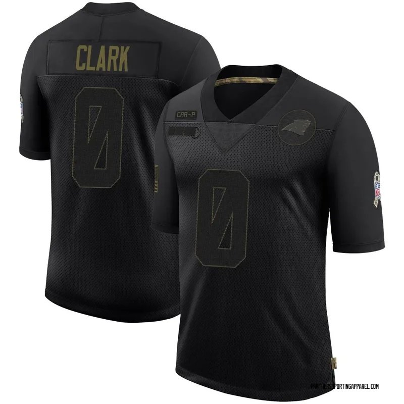 Youth Nike Carolina Panthers Jerrod Clark Black 2020 Salute To Service Jersey - Limited