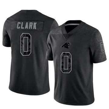 Youth Nike Carolina Panthers Jerrod Clark Black Reflective Jersey - Limited