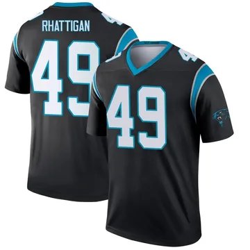 Youth Nike Carolina Panthers Jon Rhattigan Black Jersey - Legend