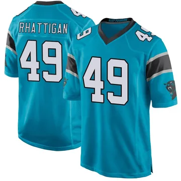 Youth Nike Carolina Panthers Jon Rhattigan Blue Alternate Jersey - Game
